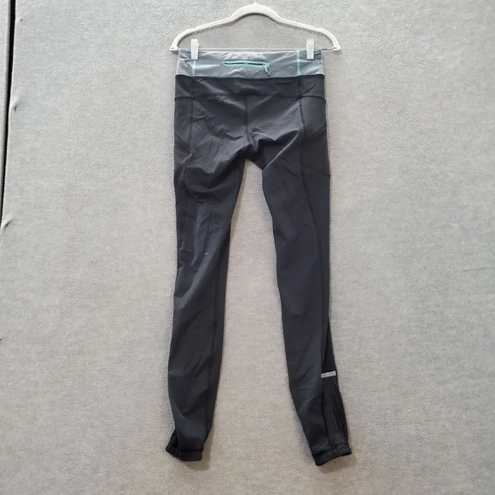Lululemon Women Activewear Pants 8 Black Leggings Pockets Mid Rise 30 in‎ Inseam